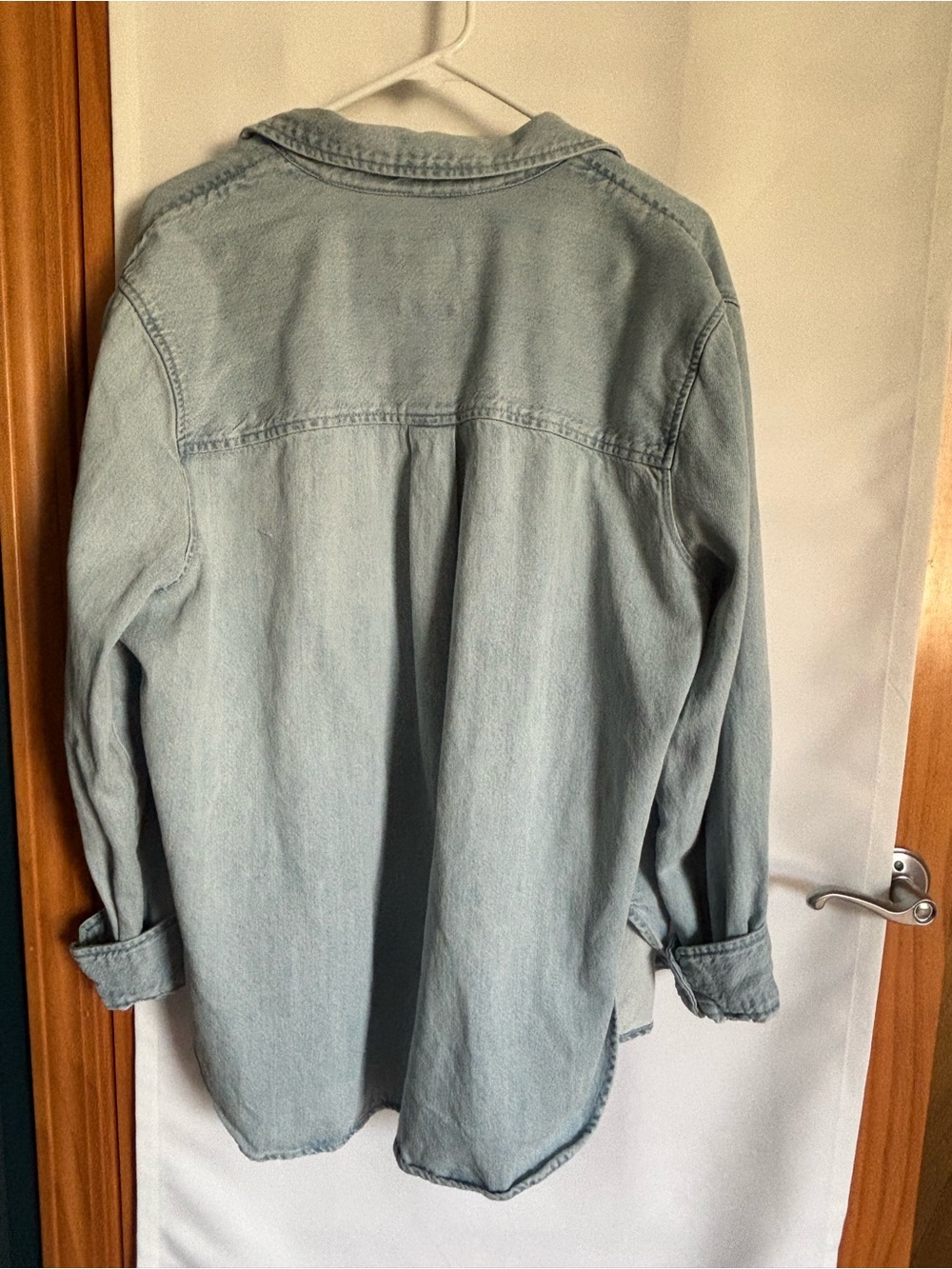 Universal Thread Light Blue Denim Button-Down Shirt - Picture 2 of 3